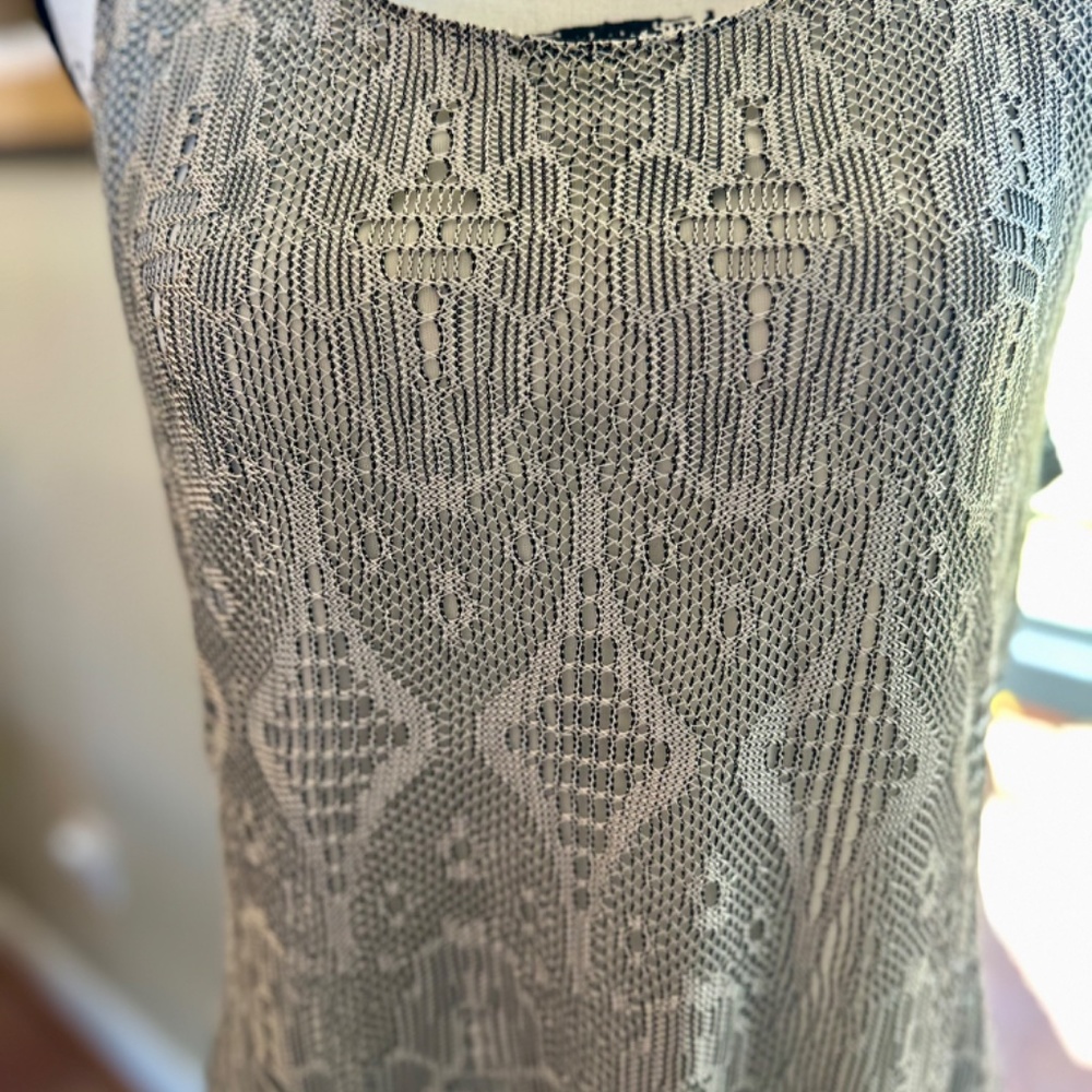 Fully lined Lace & Fringe Dress - Silver - Excellent Condition!! - Picture 13 of 14